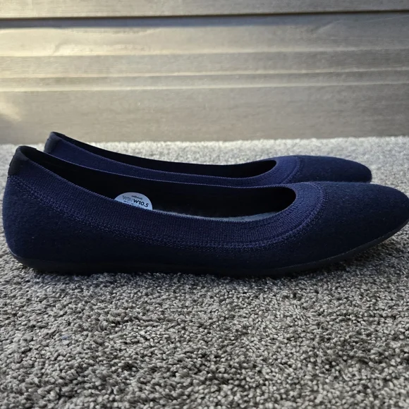 Allbirds Wool Tree Breezer Women's Ballet Flats NEW size 10.5 in Navy Blue - Picture 5 of 12